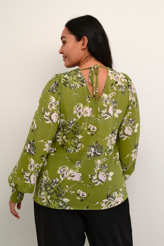 KAFFE CURVE Blouse 'Vima' in Green