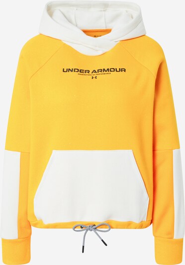 UNDER ARMOUR Sportsweatshirt 'Rival Fleece' in beige / orange / schwarz, Produktansicht