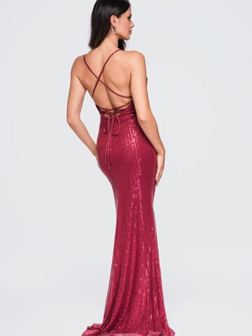 Ombre Evening dress in Red