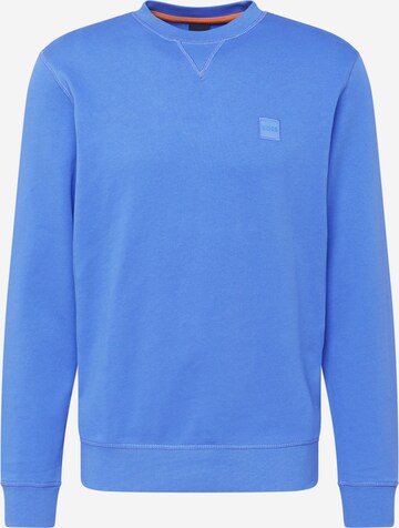 BOSS Sweatshirt 'Westart' i lila: framsida