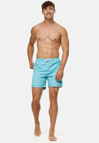 INDICODE JEANS Badehose 'Ferguson' in Blau