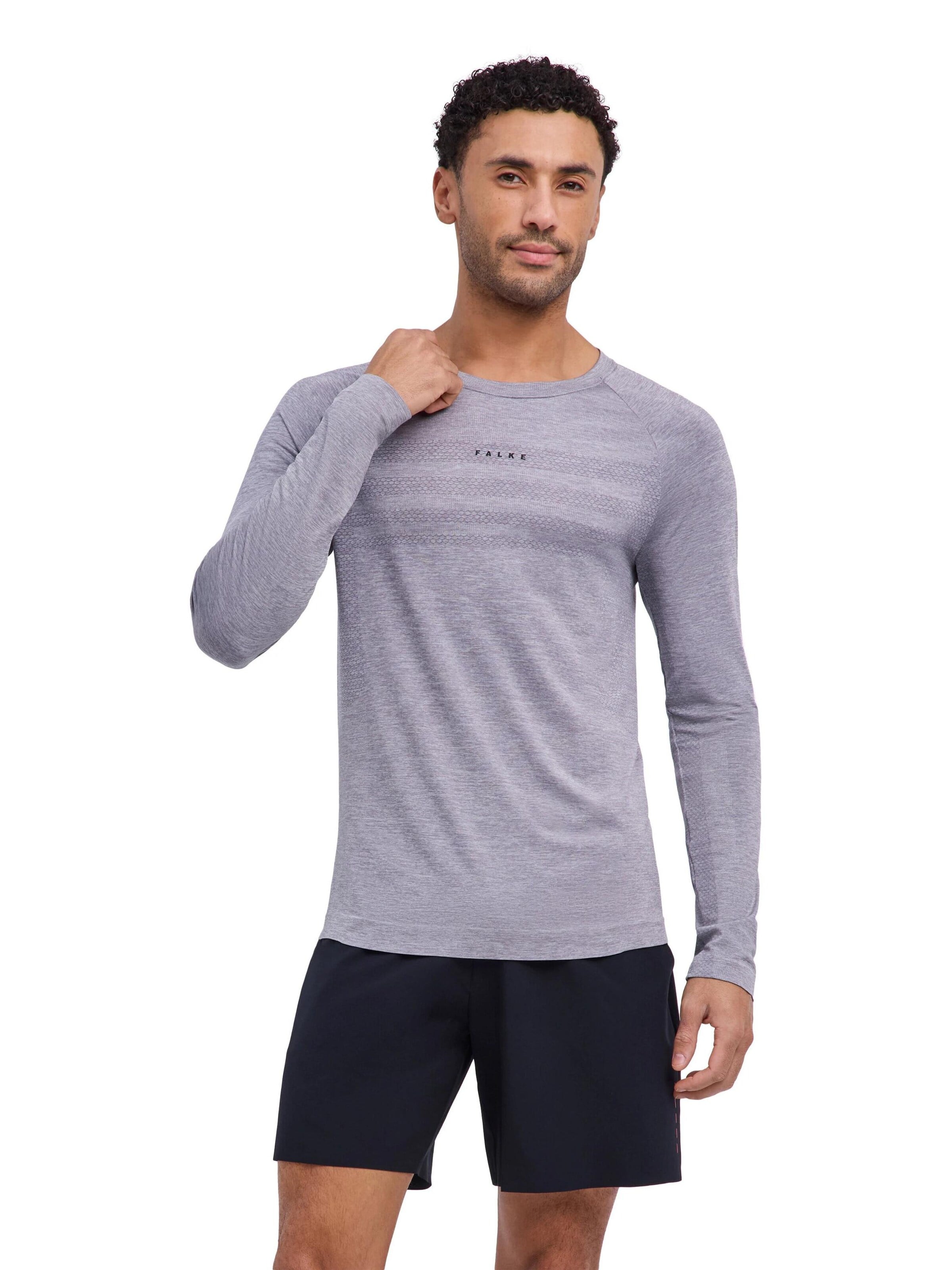 FALKE Funktionsshirt‌‌ in Grau: Vorderseite