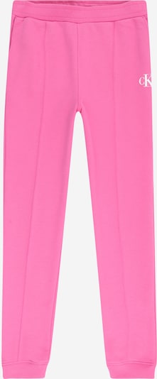 Calvin Klein Jeans Pantalon en rose clair / blanc, Vue avec produit