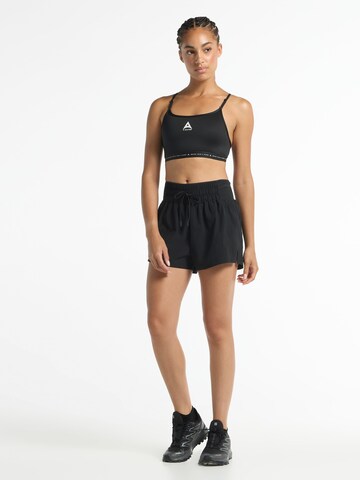 A-Game Bustier Športni nederček 'Adjustable Yoga Sports Bra' | črna barva
