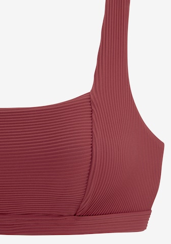 SUNSEEKER T-shirt Bikini top in Red