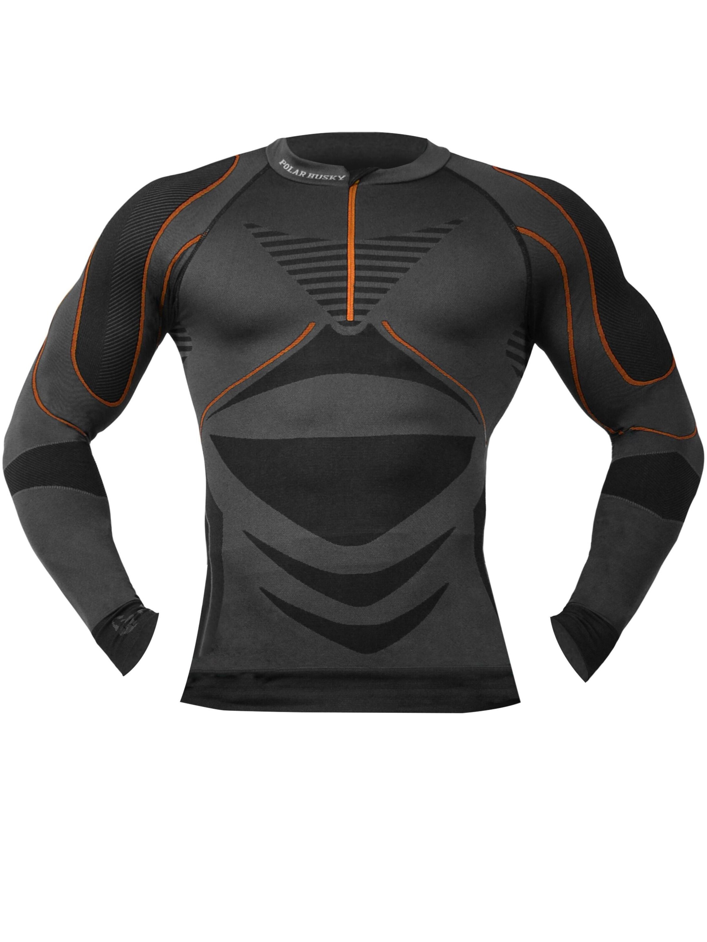 Polar Husky Base Layer in Grau: Vorderseite