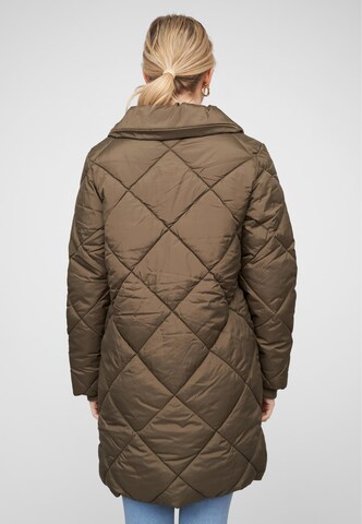 VILA Winter jacket 'VIAdaya' in Brown