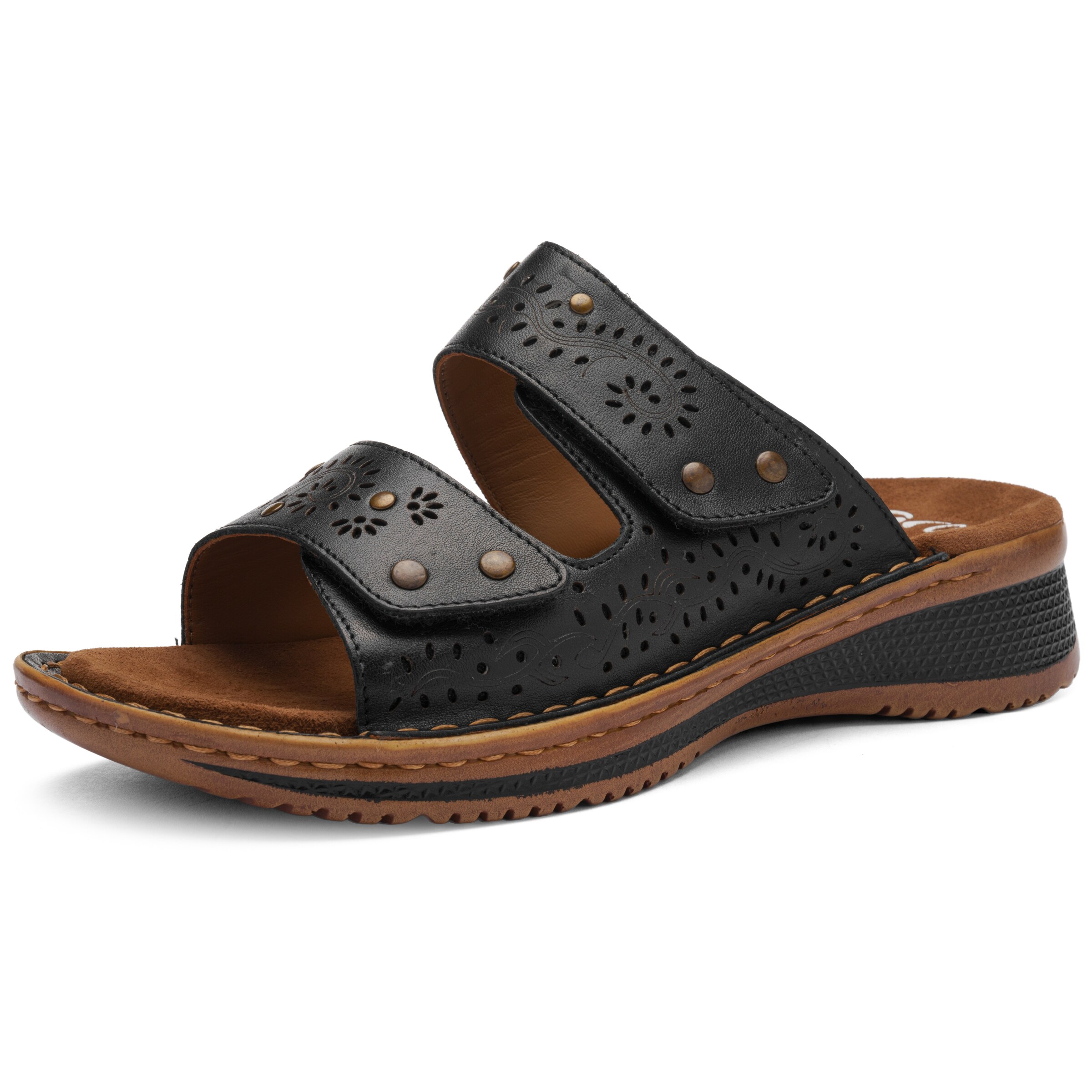 ARA Pantolette in Schwarz: Vorderseite