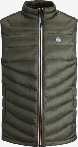 Gilet Jack & Jones Plus en vert : devant