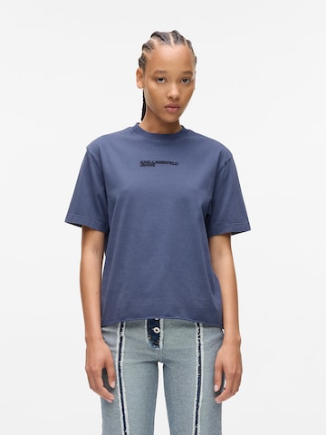 T-shirt KARL LAGERFELD JEANS en bleu : devant