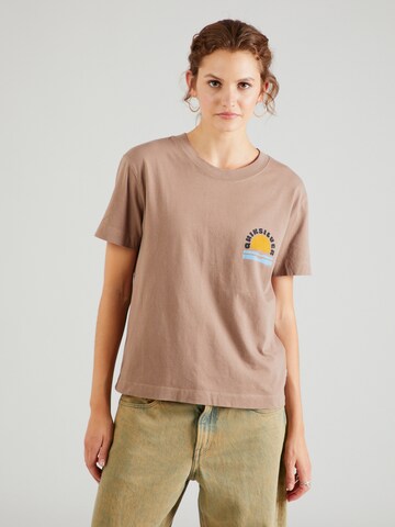 QUIKSILVER Shirt 'Uni Screen' in Brown: front