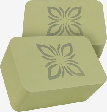 OMNANA Yoga Block 'RAISE™' in Grün: Vorderseite