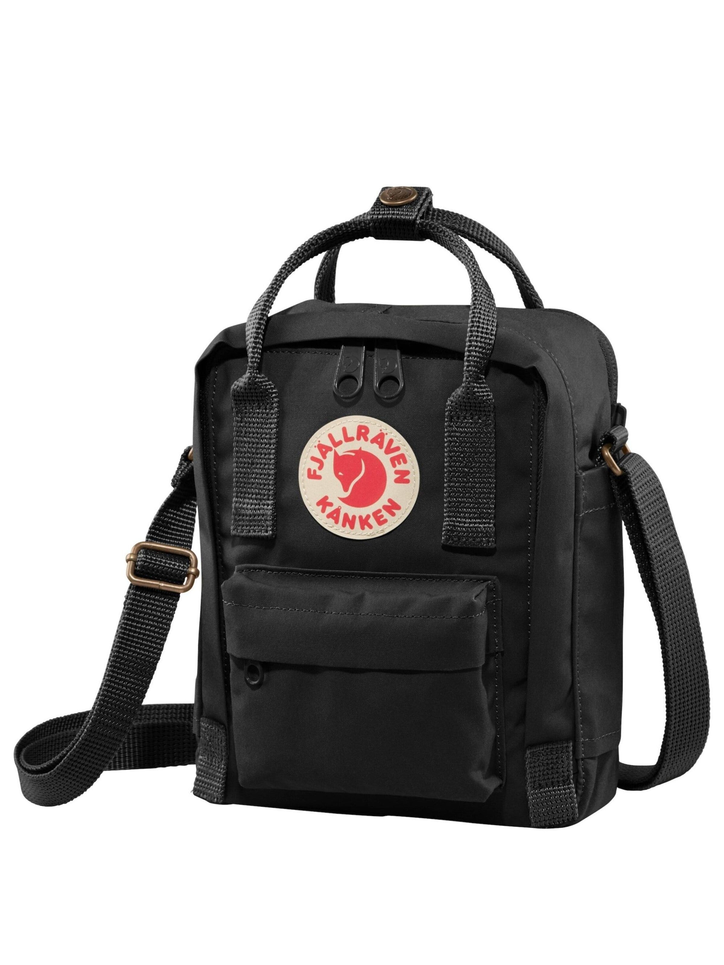 FJALLRAVEN Crossbody Bag 'Kånken' in Black: front