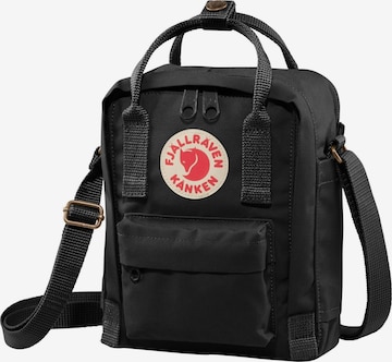 FJALLRAVEN Umhängetasche 'Kånken' in Schwarz: Vorderseite