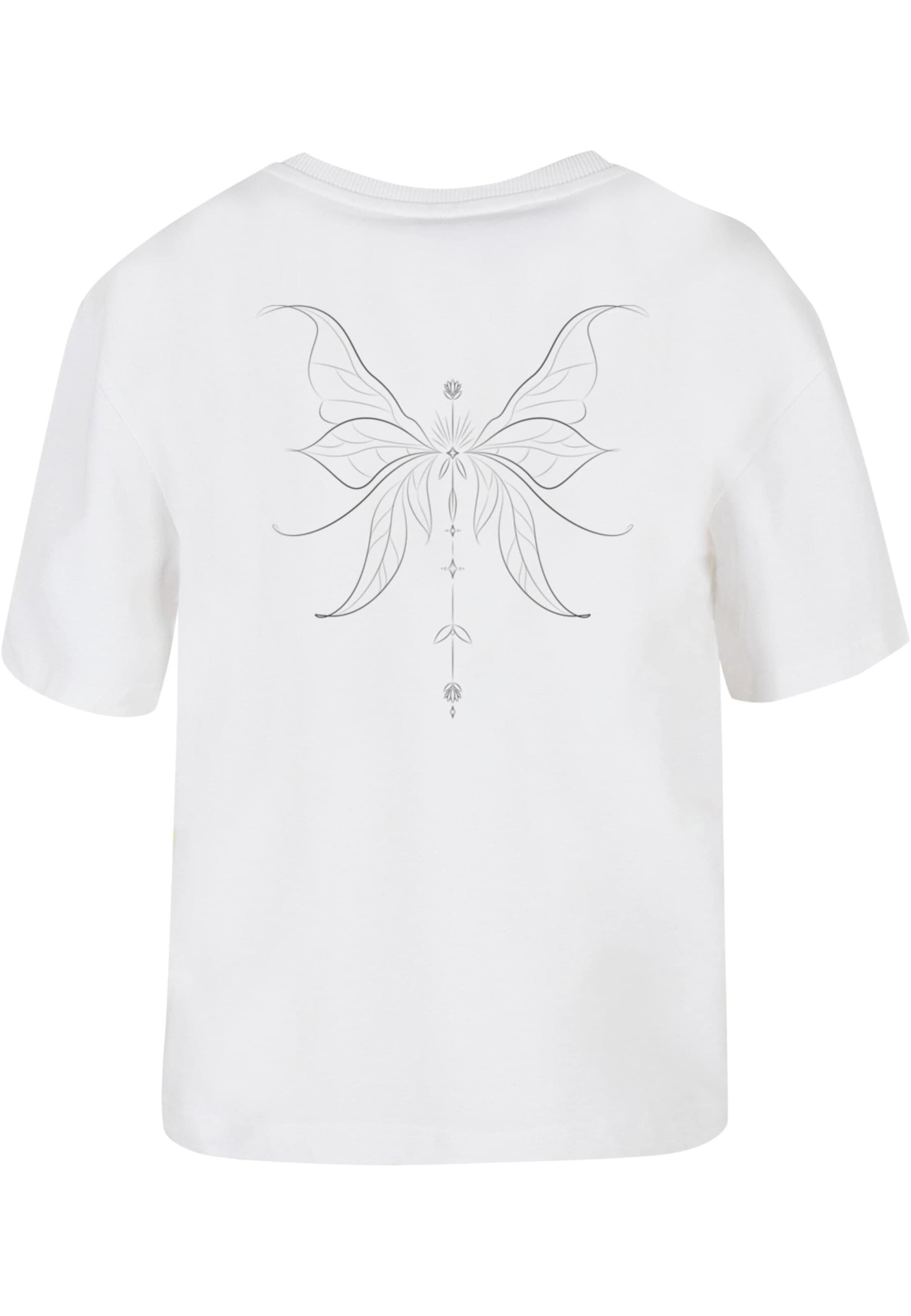 Maglietta ' Tattoed Wings' di Mister Tee in bianco