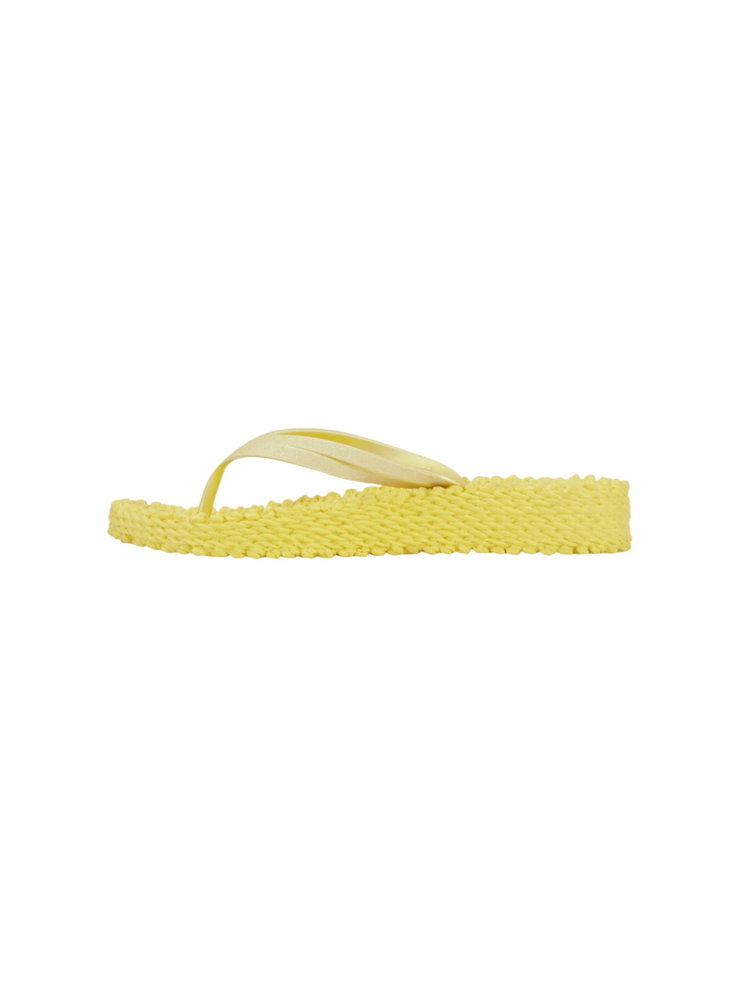 ILSE JACOBSEN T-Bar Sandals 'Cheerful 13' in Yellow