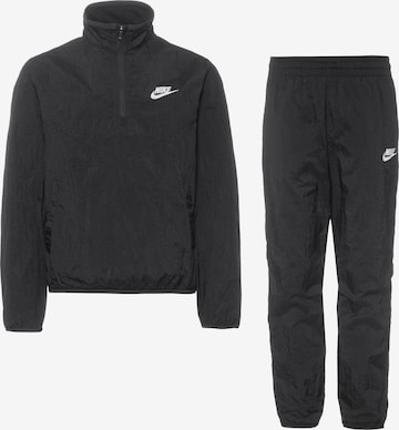 Nike Sportswear Tracksuit in Black: front