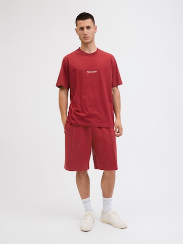 JACK & JONES Shirt 'JORNORREBRO' in Red