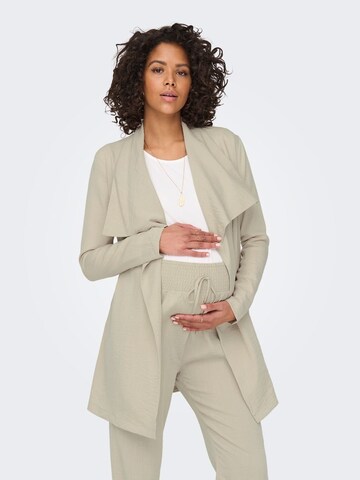 Only Maternity Between-Seasons Coat 'Mama' in Beige: front