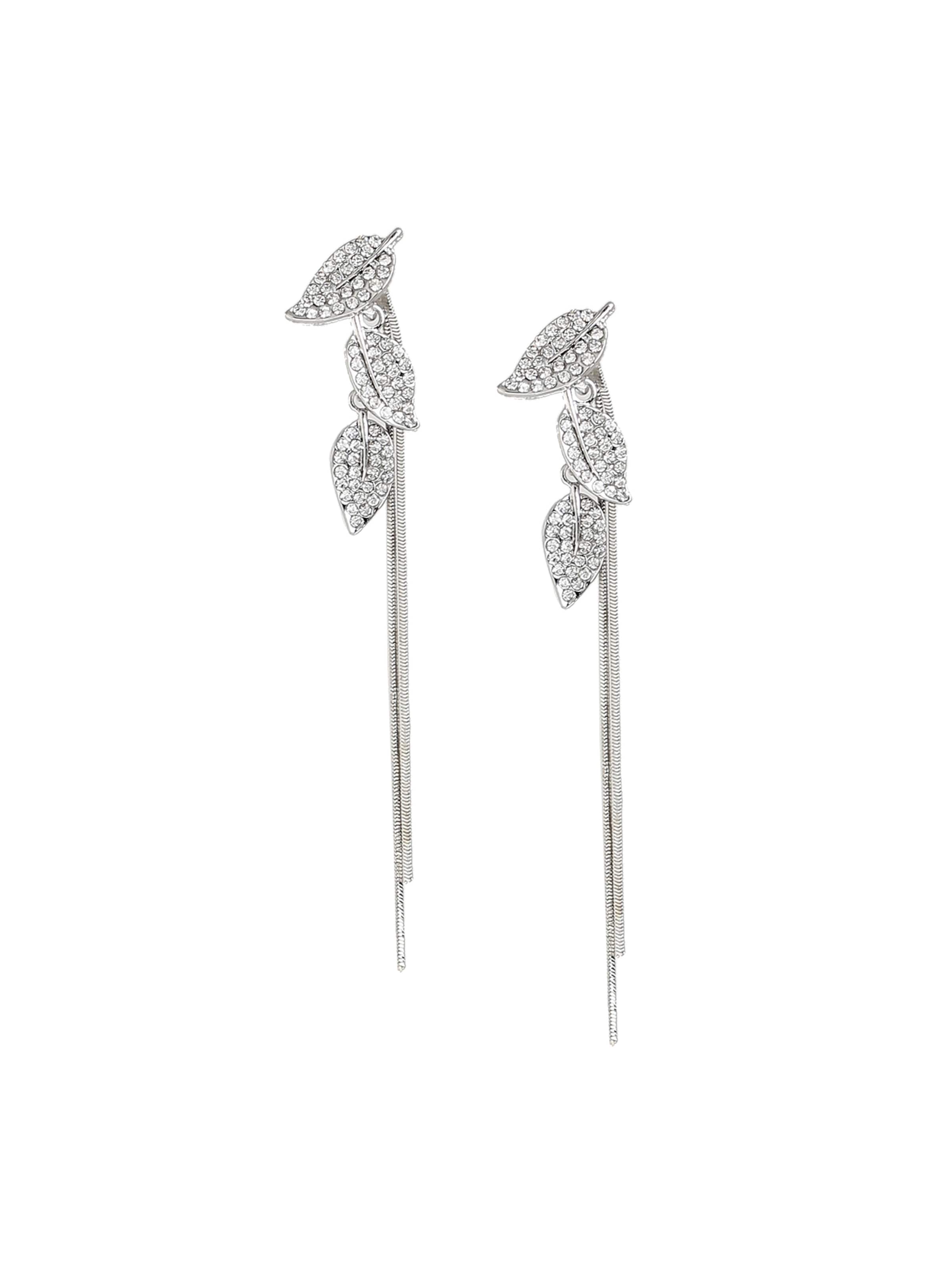 SOHI Ohrringe 'Manat' in Silber: Vorderseite