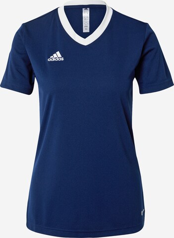 ADIDAS SPORTSWEAR - Camisola de futebol 'Entrada 22' em azul: frente