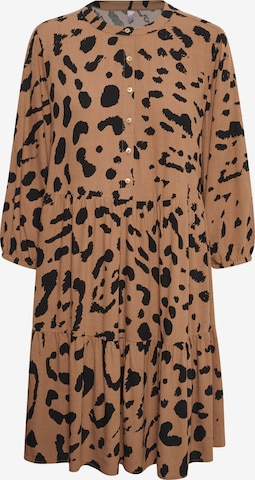 CULTURE Shirt Dress in Brown: front