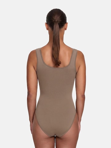 cfab (formerly creamy fabrics) Shapingbody 'Tank Bodysuit Sculpting Shapewear mit String'‌‌‌‌‌‌ in Braun