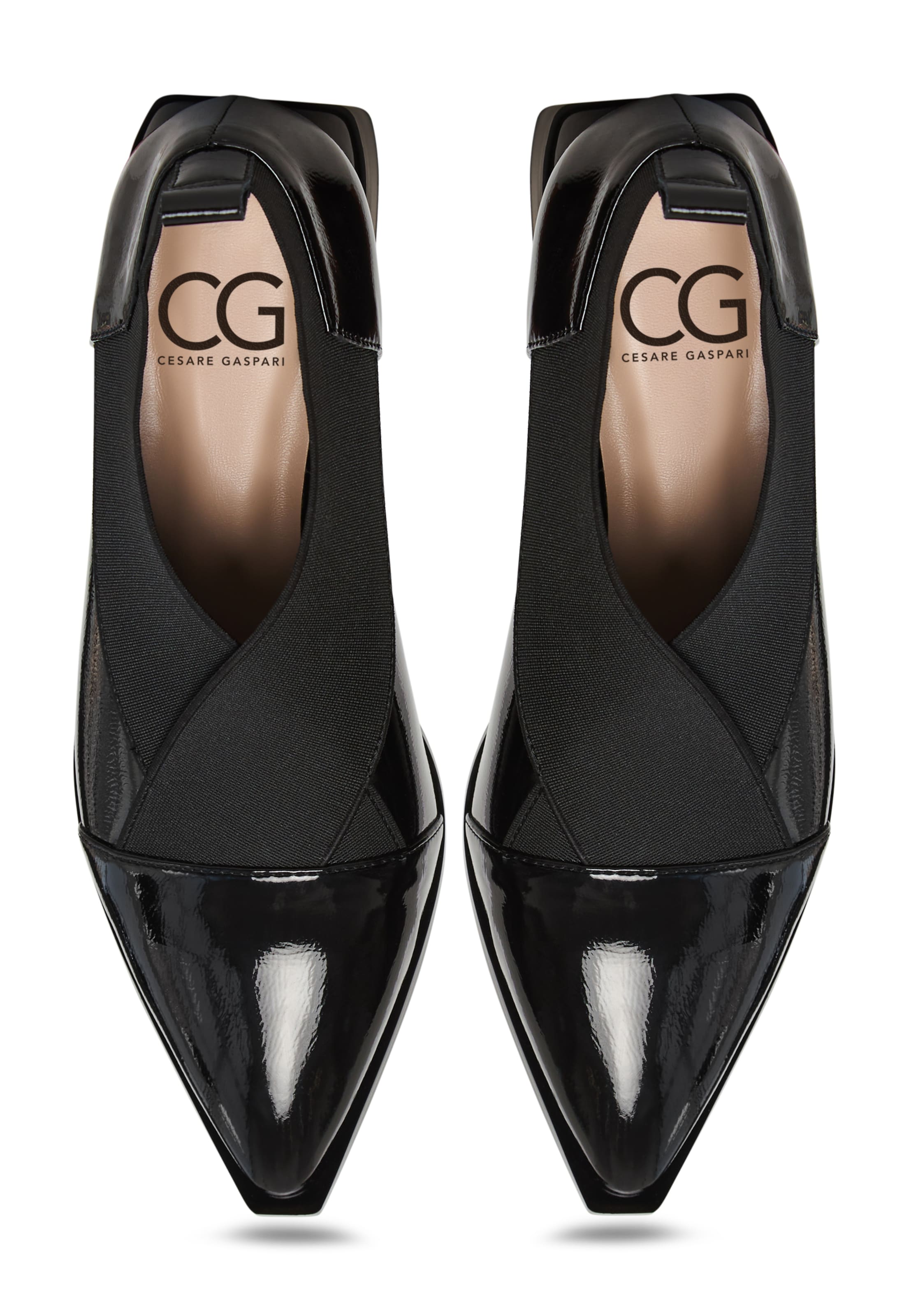 CESARE GASPARI Slipper in Schwarz