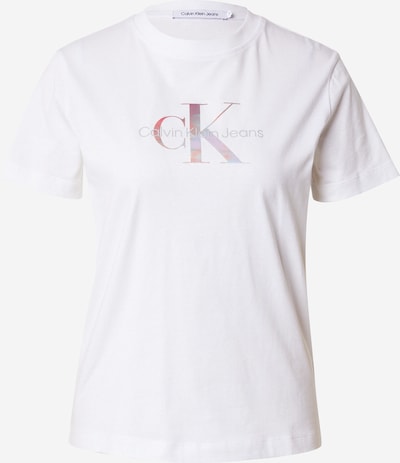Calvin Klein Jeans T-shirt en mélange de couleurs / blanc, Vue avec produit