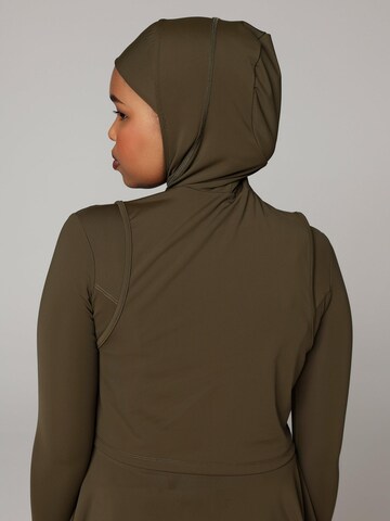 SIYA Swimwear T-shirt Swimsuit 'Hijab' in Green