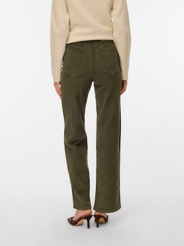 VERO MODA Wide leg Broek 'VMTessa' in Groen