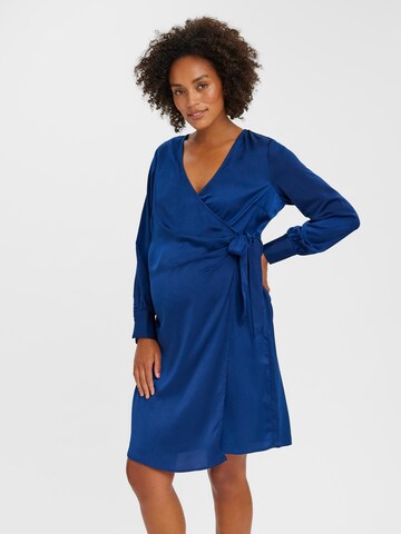Vero Moda Maternity Jurk 'VMMDisa' in Blauw: voorkant