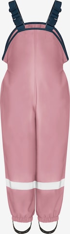 Pantaloni con pettorina di PLAYSHOES in rosa: frontale