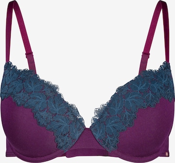 Skiny T-shirt Bra in Purple: front