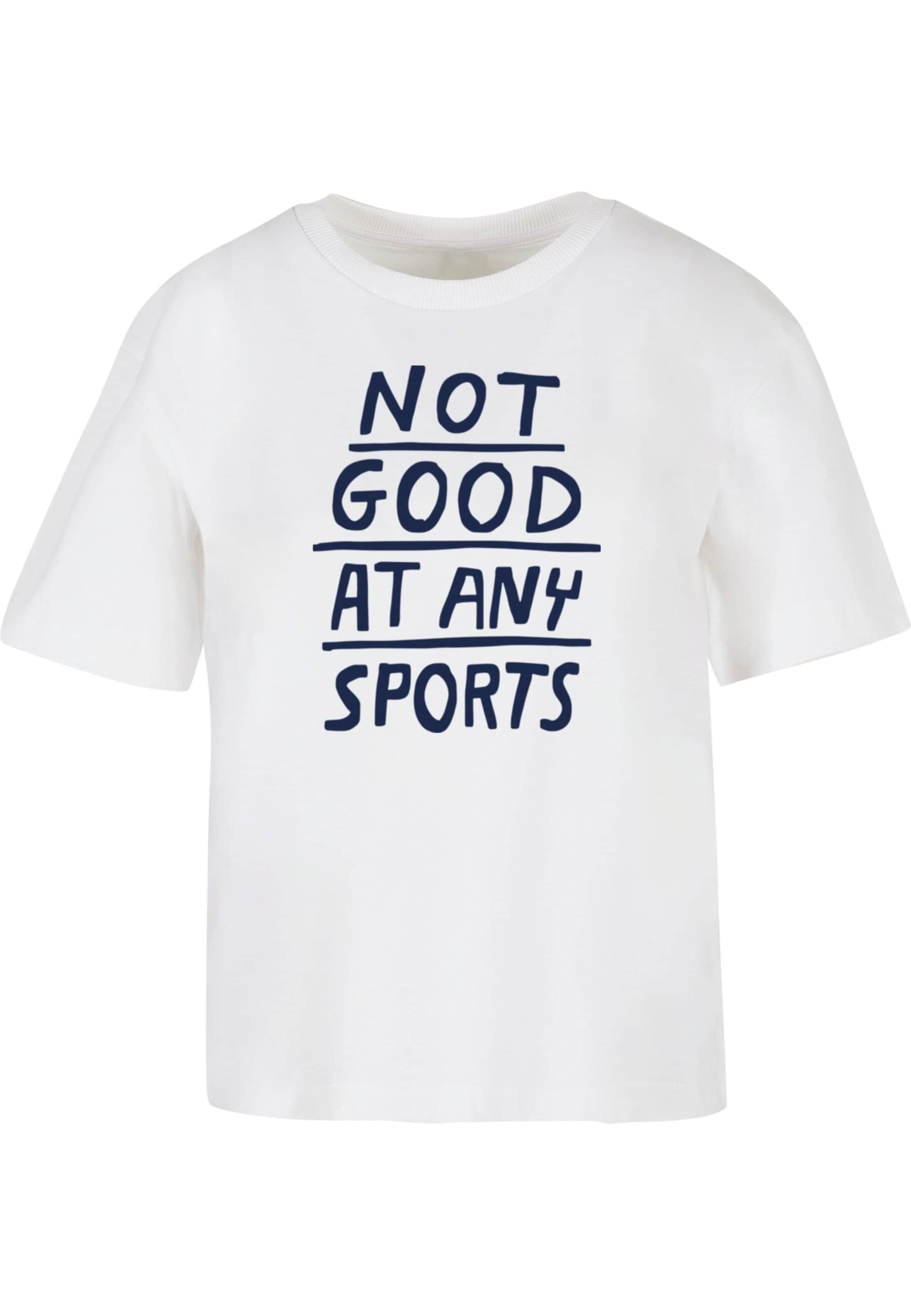 T-shirt 'Not Good At Any Sports' Days Beyond en blanc : devant