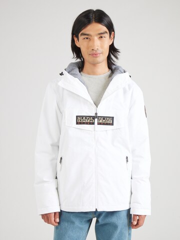 NAPAPIJRI - Chaqueta funcional 'RAINFOREST' en blanco: frente