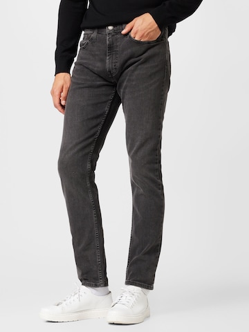 LEVI'S ® Slimfit Jeans '512 Slim Taper Lo Ball' i svart: framsida