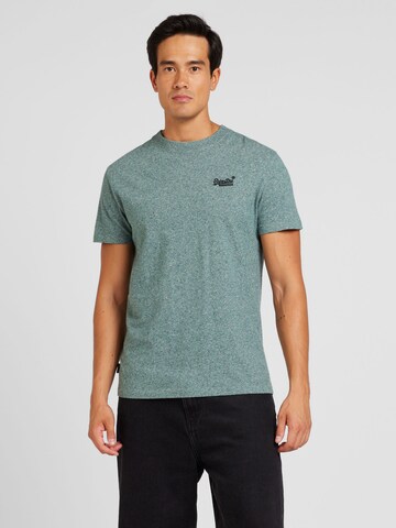 Superdry Shirt 'Essential' in Groen: voorkant