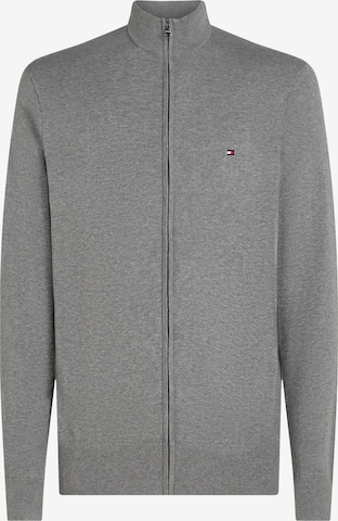 pelēks TOMMY HILFIGER Adīta jaka 'Essential': no priekšpuses