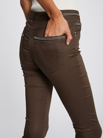 Morgan Slim fit Pants 'PALONA' in Brown