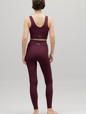 Hey Honey Skinny Leggings 'Ribbed' in Rot