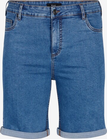 Zizzi Slimfit Jeans 'JELLA' i blå: framsida