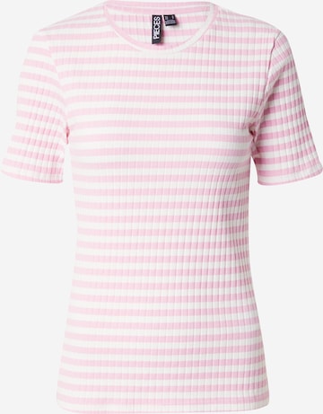 T-shirt 'SAFI' PIECES en rose : devant