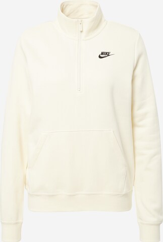 Bluză de molton de la Nike Sportswear pe alb: față