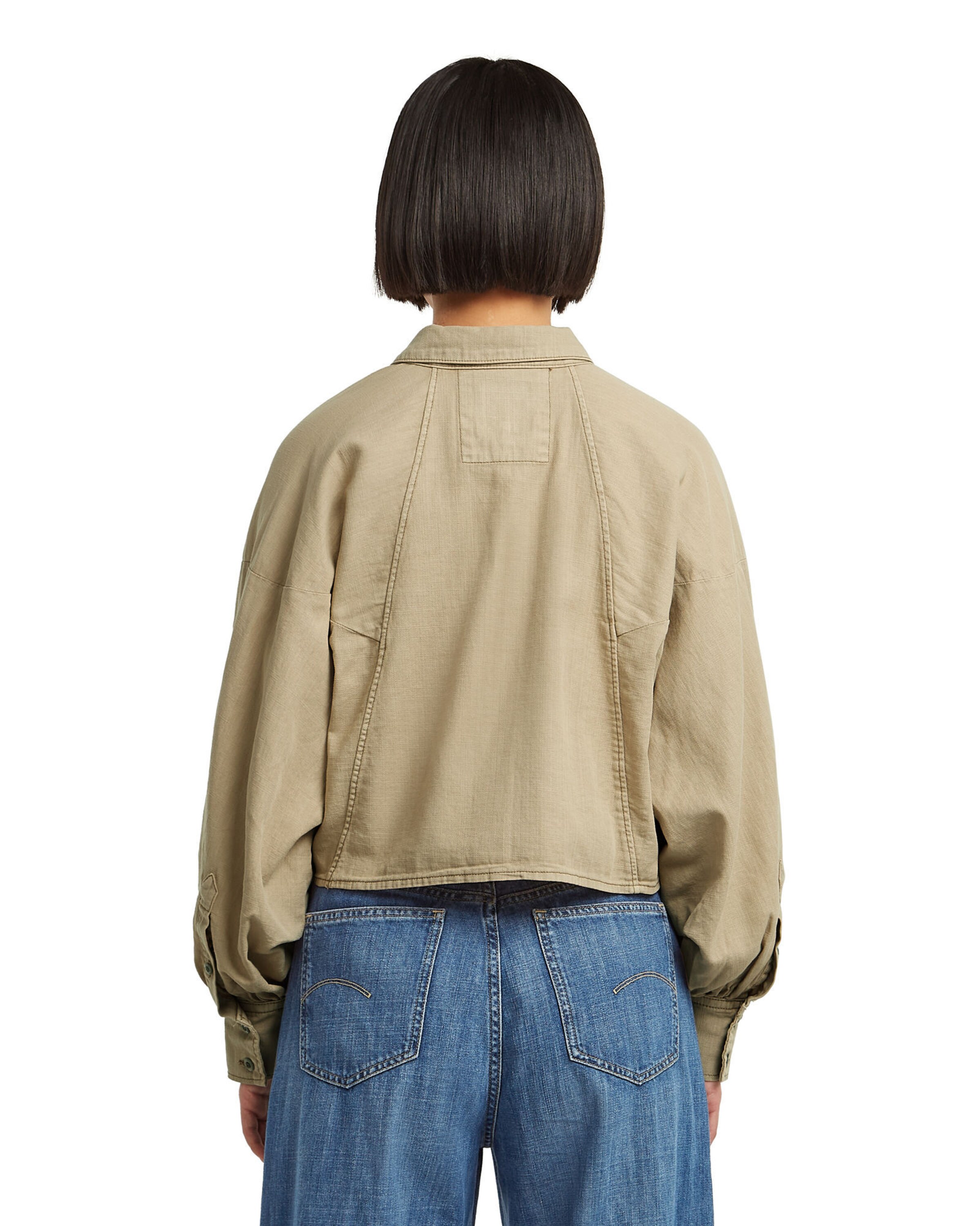 G-STAR Blouse 'Macro Baloon' in Beige