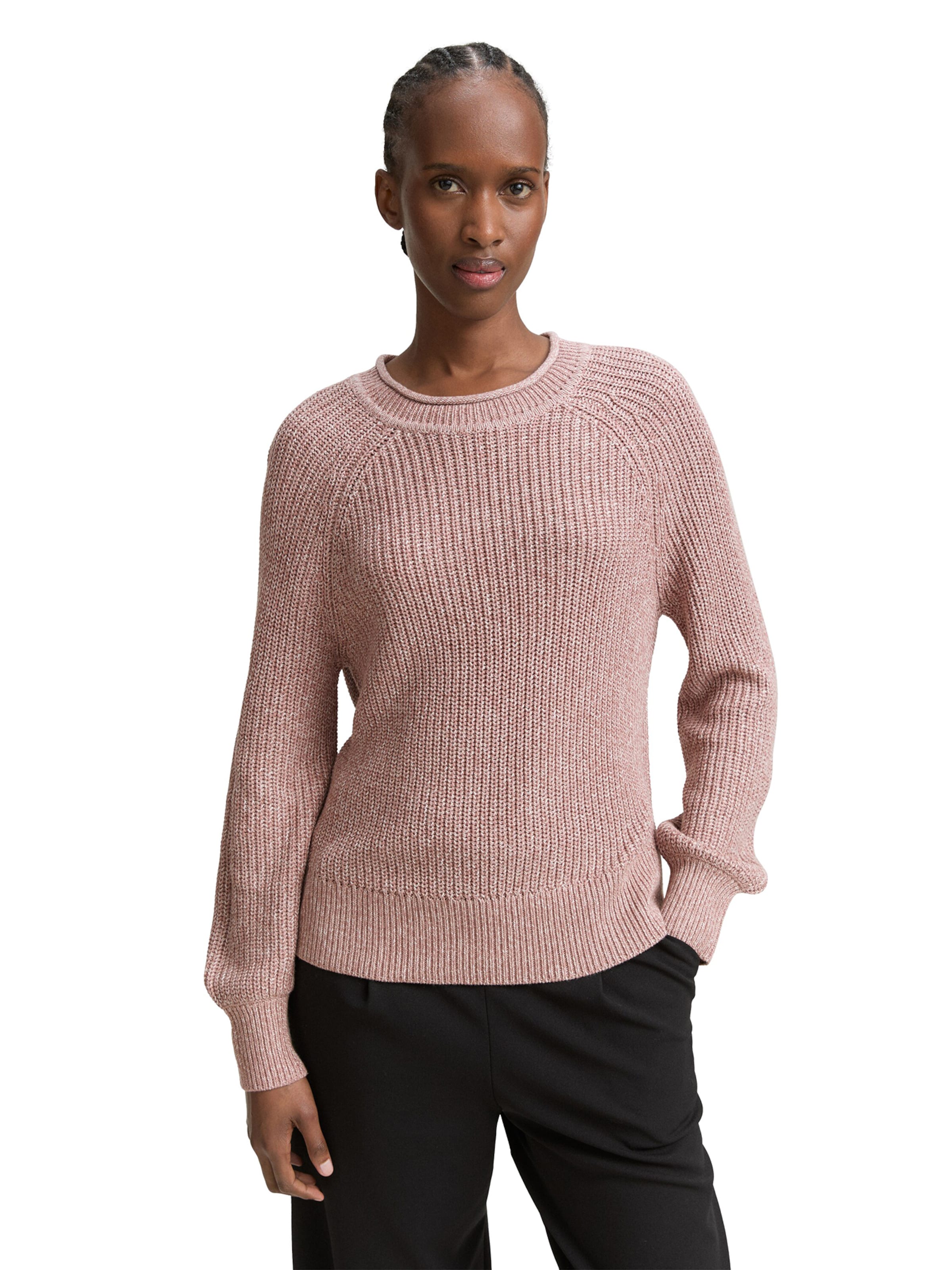 TOM TAILOR DENIM Pullover in Lila: Vorderseite