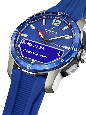 FESTINA Digitaal horloge 'Smartwatch Connected' in Blauw