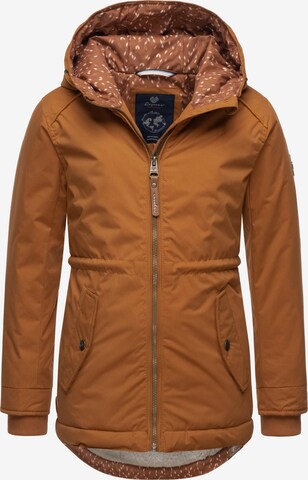 Ragwear Performance Jacket 'Layra' in Brown: front