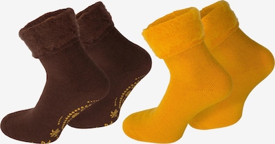 normani Socken 'Dream' in braun / gelb, Produktansicht