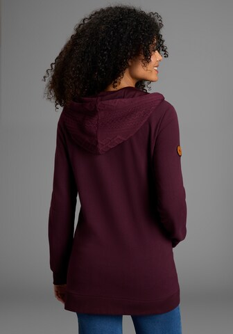 KangaROOS Zip-Up Hoodie in Purple